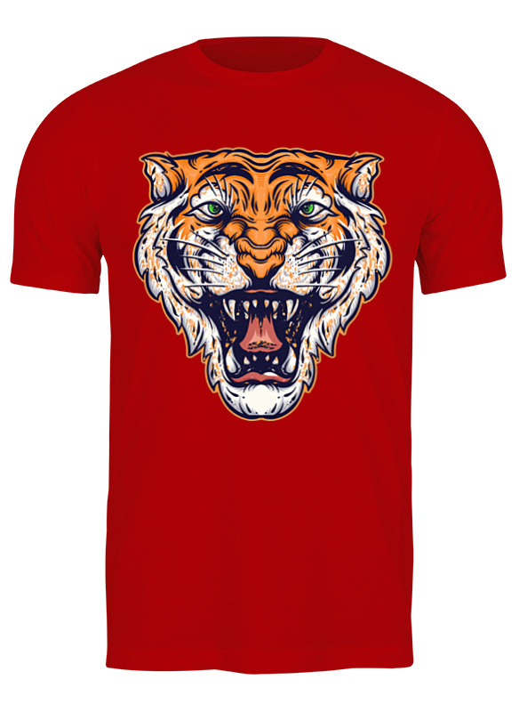 

Футболка женская Printio Год тигра красная 2XL, Красный, Год тигра
