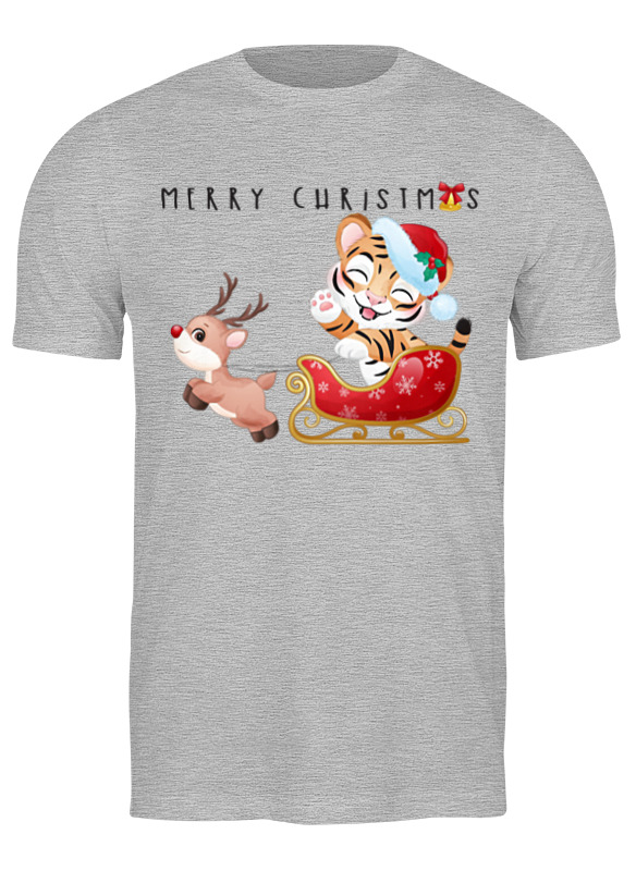 

Футболка женская Printio Год тигра серая 2XL, Год тигра