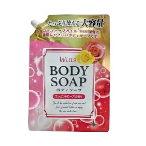 Крем-мыло для тела Nihon Wins Body Soap Rose с розовым маслом и богатым ароматом 900мл