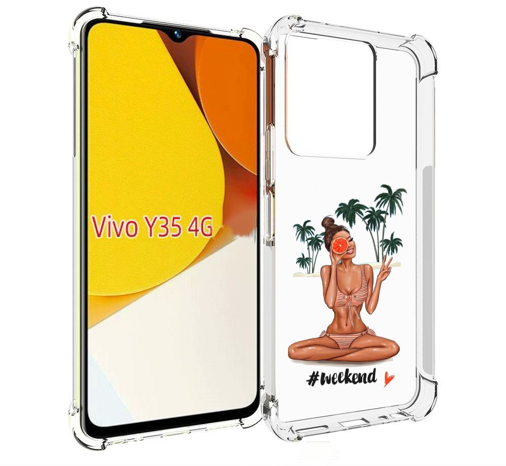 

Чехол MyPads Weekend для Vivo Y35 4G 2022 / Vivo Y22, Прозрачный, Tocco