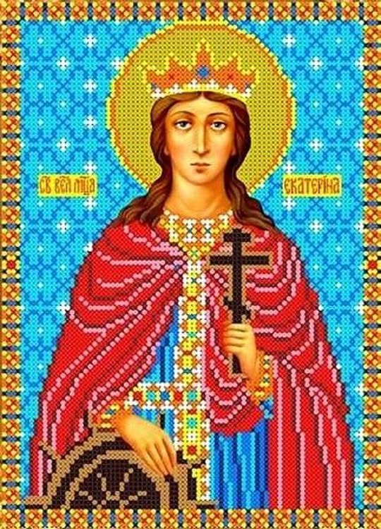 

Рисунок на ткани «Святая Екатерина»