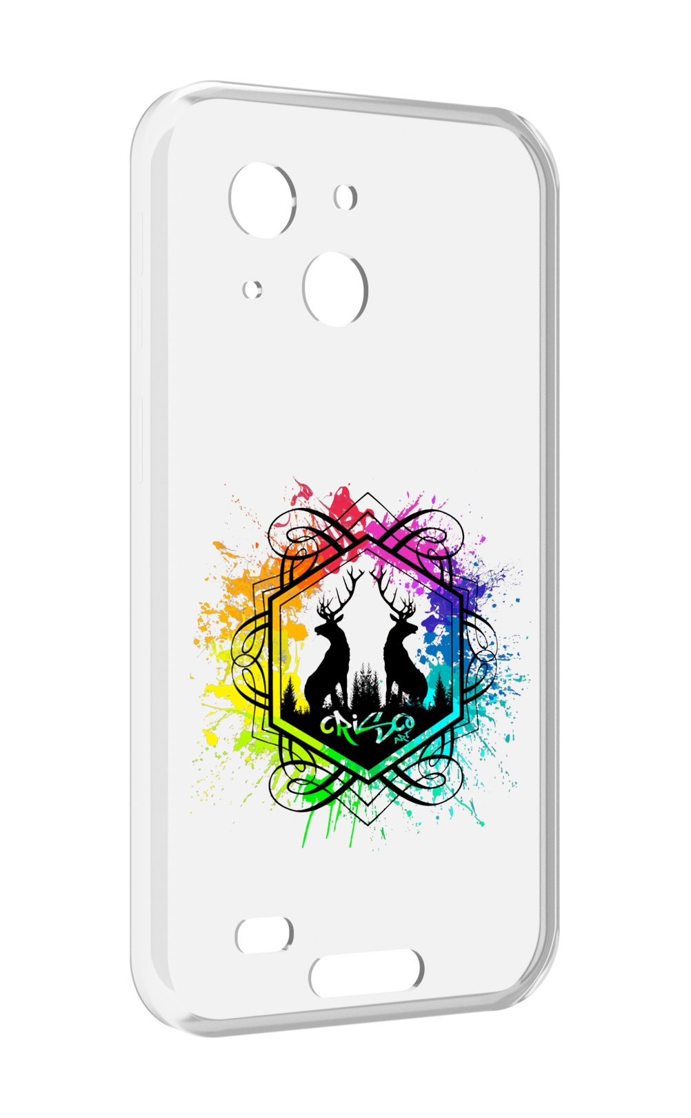 

Чехол MyPads арт-с-оленями для Oukitel WP20 / WP20 Pro, Прозрачный, Tocco