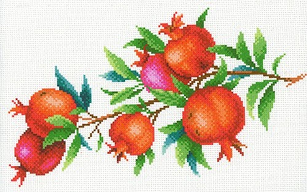 

Рисунок на ткани «Гранатовая ветвь»