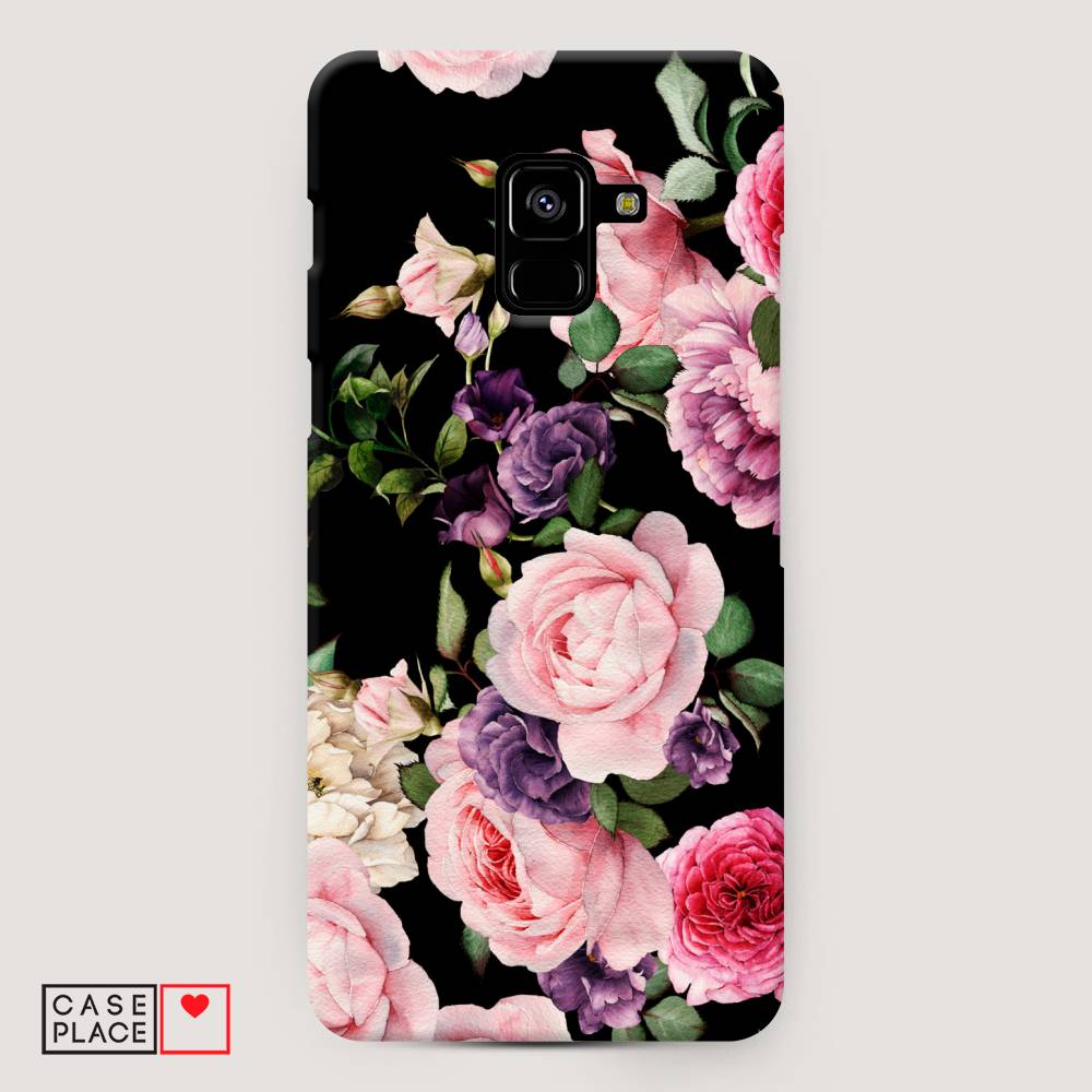 

Чехол Awog "Пионы на черном" для Samsung Galaxy A8 +