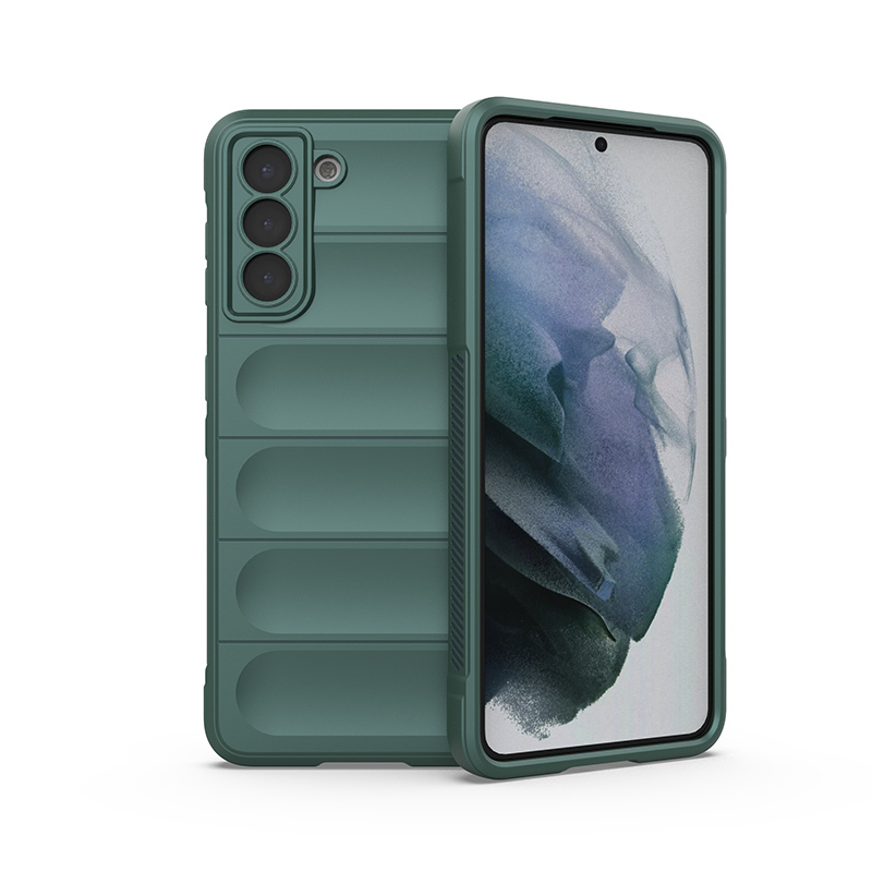 

Противоударный чехол Flexible Case для Samsung Galaxy S21, зеленый, Flexible Case