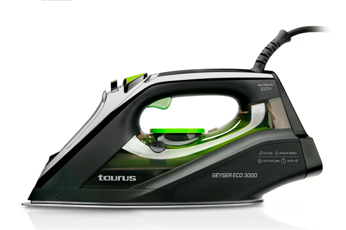 Утюг Taurus Geyser Eco 3000 Green, Black pdtoweb новый 7 в 1 утюг on hot fix исправление исправление аппликатор палочка кристалл драгоценный камень сеттер