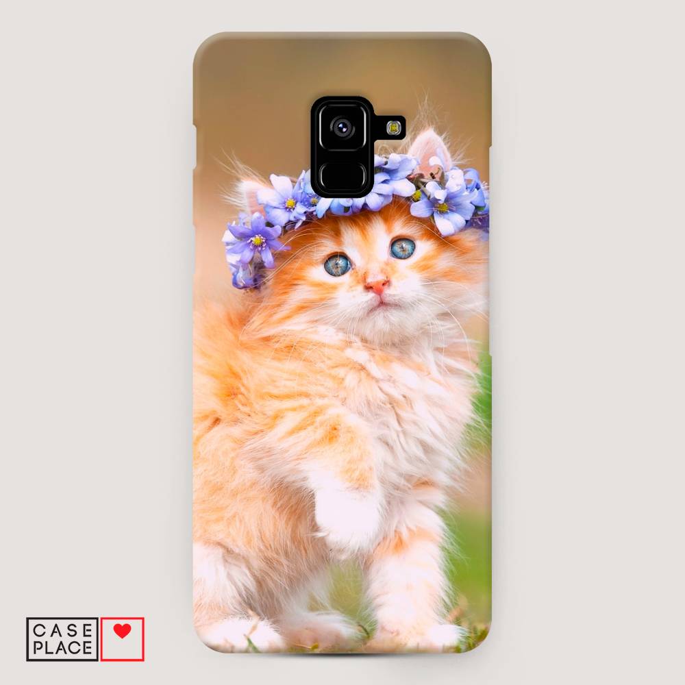 

Чехол Awog "Рыжий кот в венке" для Samsung Galaxy A8 +