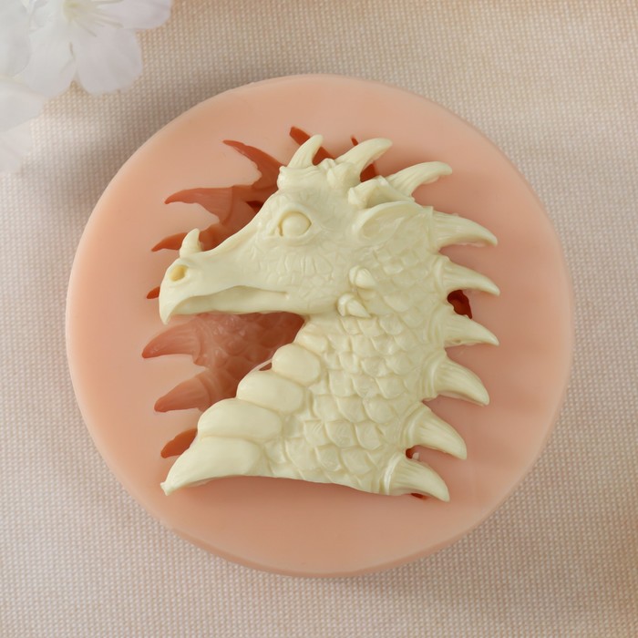 Молд силикон Арт Узор Профиль головы дракона 6,5х6,3х0,8 см