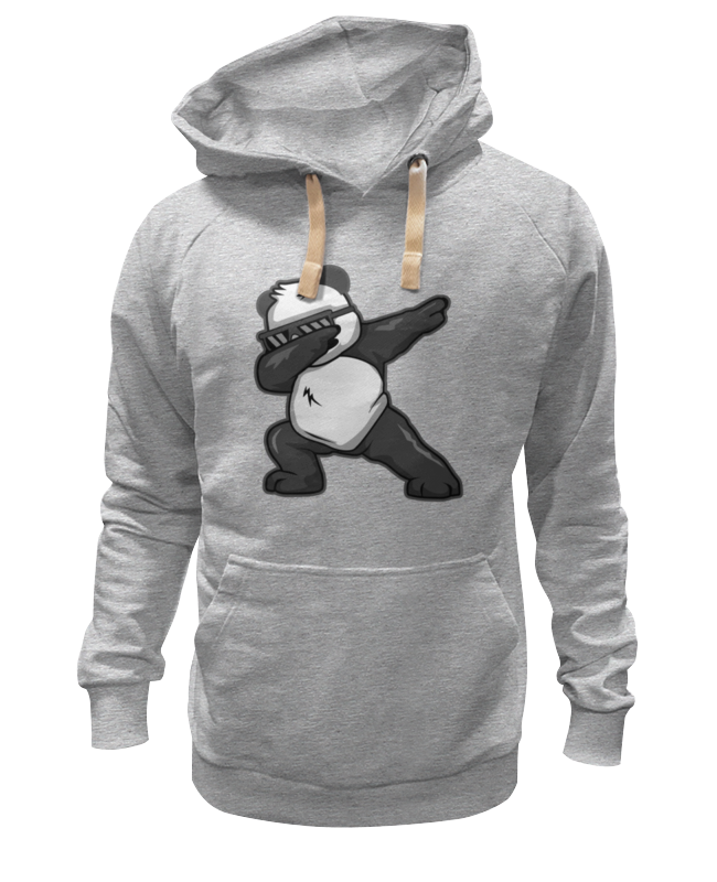 

Худи унисекс Printio Panda серое XL, Серый, Panda