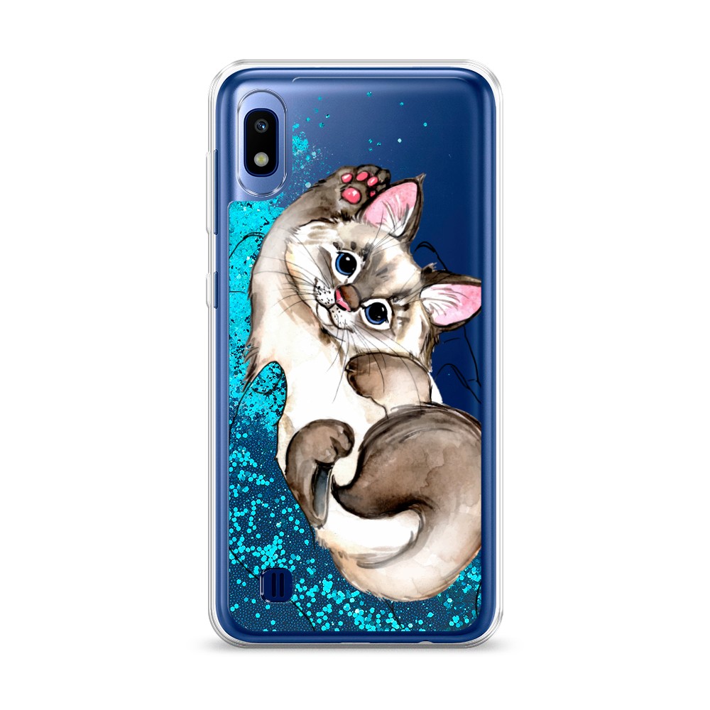

Чехол Awog на Samsung Galaxy A10 "Котенок в ладошках", Разноцветный, 27993-1