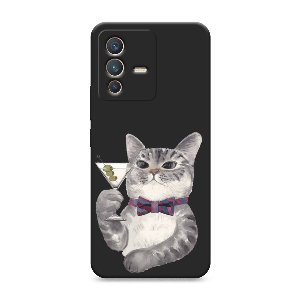 

Матовый силиконовый чехол "Кот джентльмен" на Vivo V23, Кот джентльмен