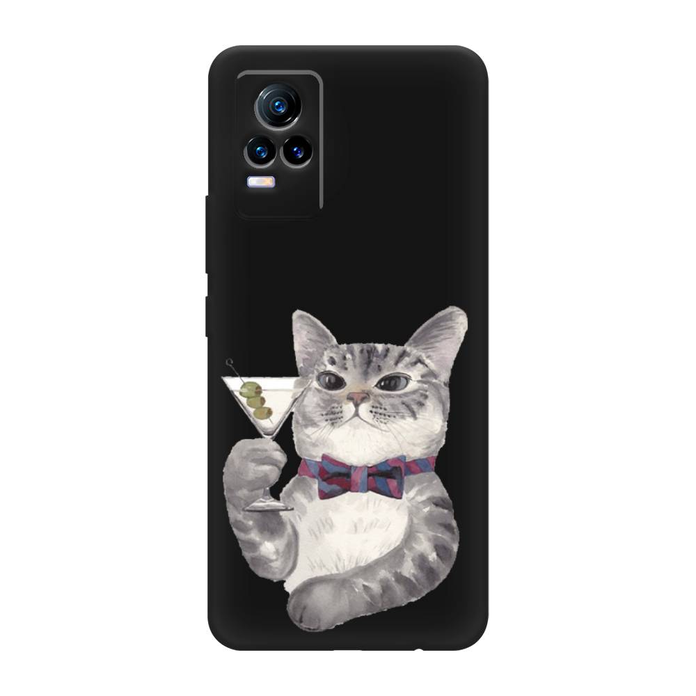 

Матовый силиконовый чехол "Кот джентльмен" на Vivo V21e 4G, Кот джентльмен