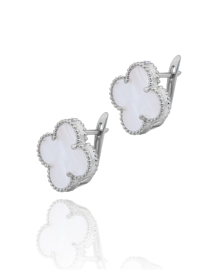 

Серьги из бижутерного сплава с камнем Daroni 1504_0074_SILVERWHITE