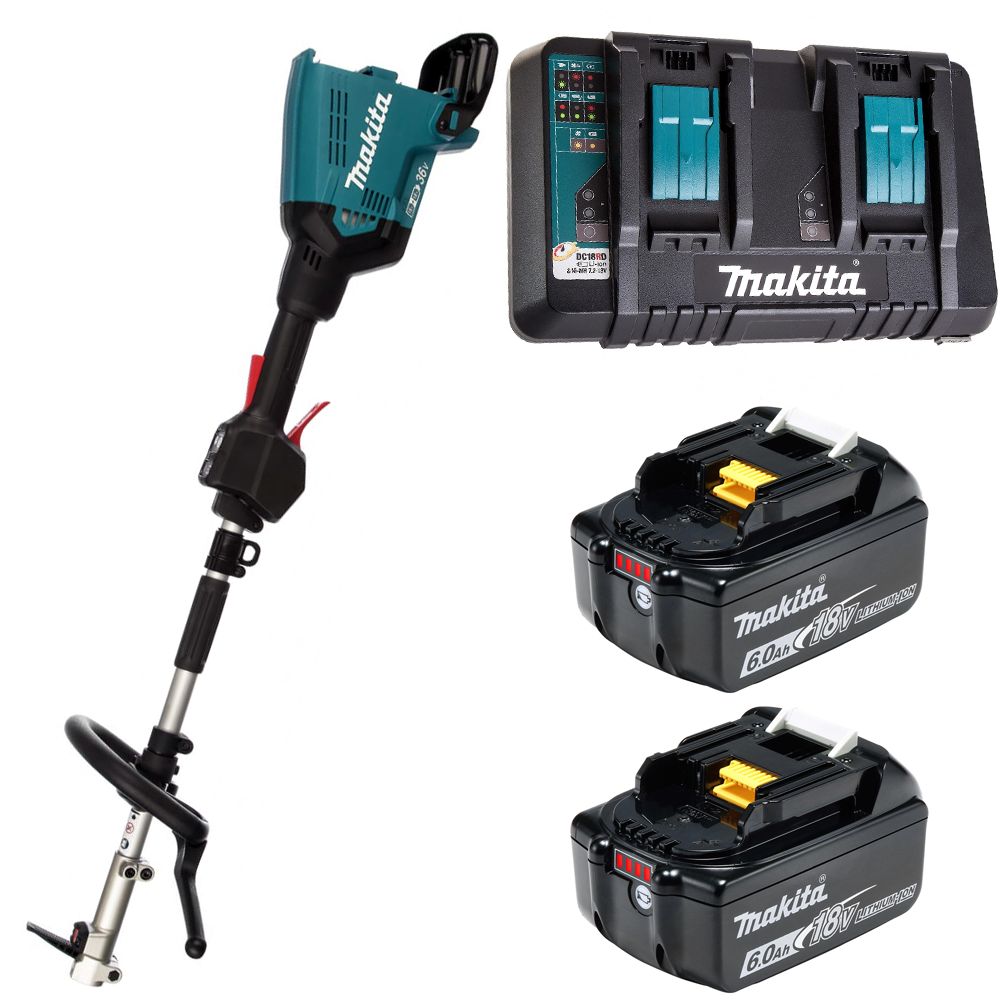 

Комбимотор аккумуляторный Makita DUX60PGE 36В - 600Вт Li-Ion 2х6Ач, з/у, Зеленый, DUX60PGE