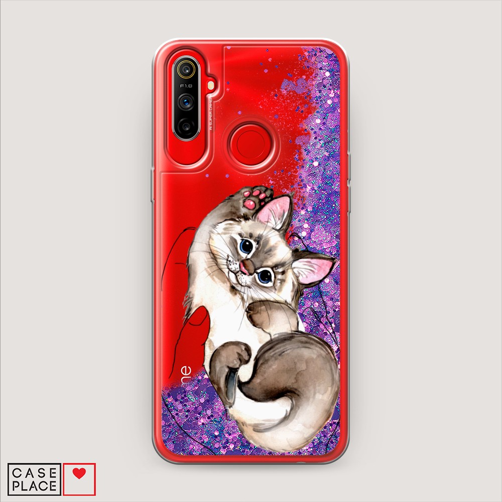 

Чехол Awog на Realme C3 "Котенок в ладошках", Разноцветный, 253092-1