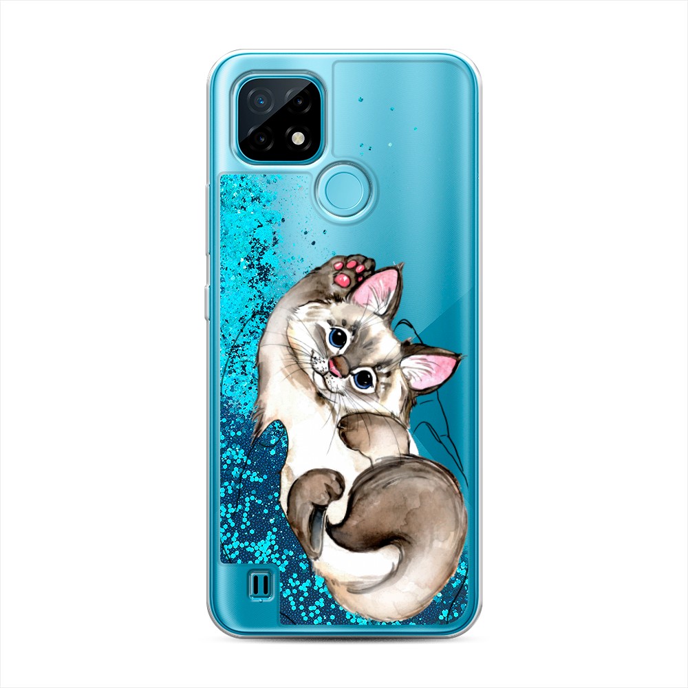

Чехол Awog на Realme C21 "Котенок в ладошках", Разноцветный, 254993-1