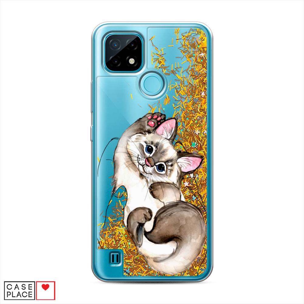 

Чехол Awog на Realme C21 "Котенок в ладошках", Разноцветный, 254990-1