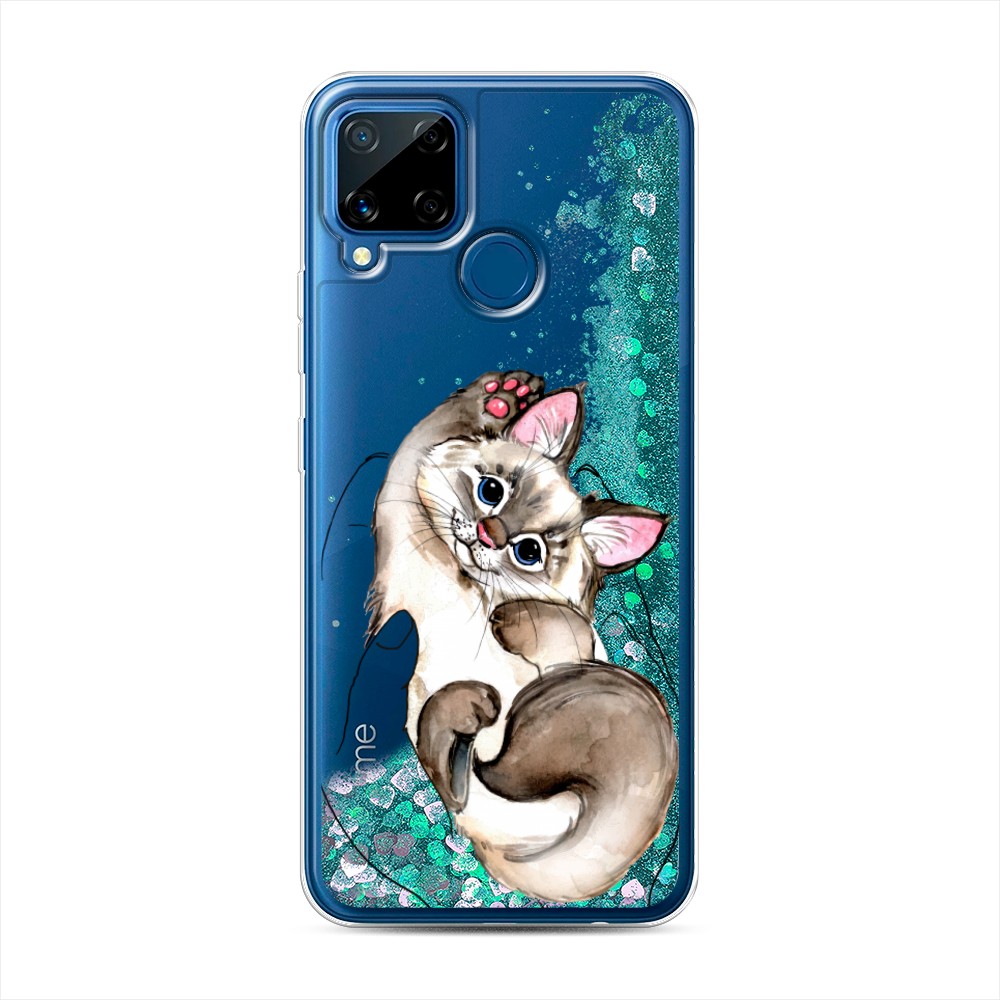 

Чехол Awog на Realme C15 "Котенок в ладошках", 255095-1