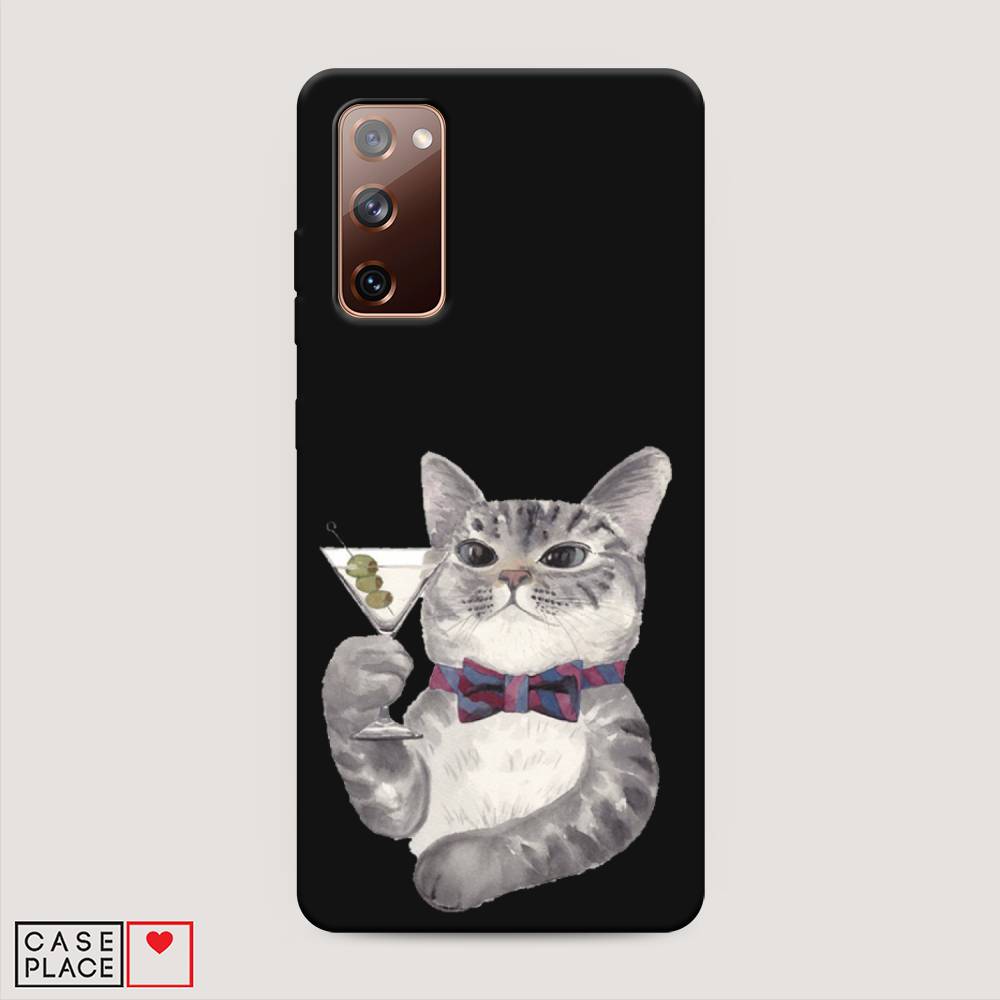 

Матовый силиконовый чехол "Кот джентльмен" на Samsung Galaxy S20 FE, Кот джентльмен