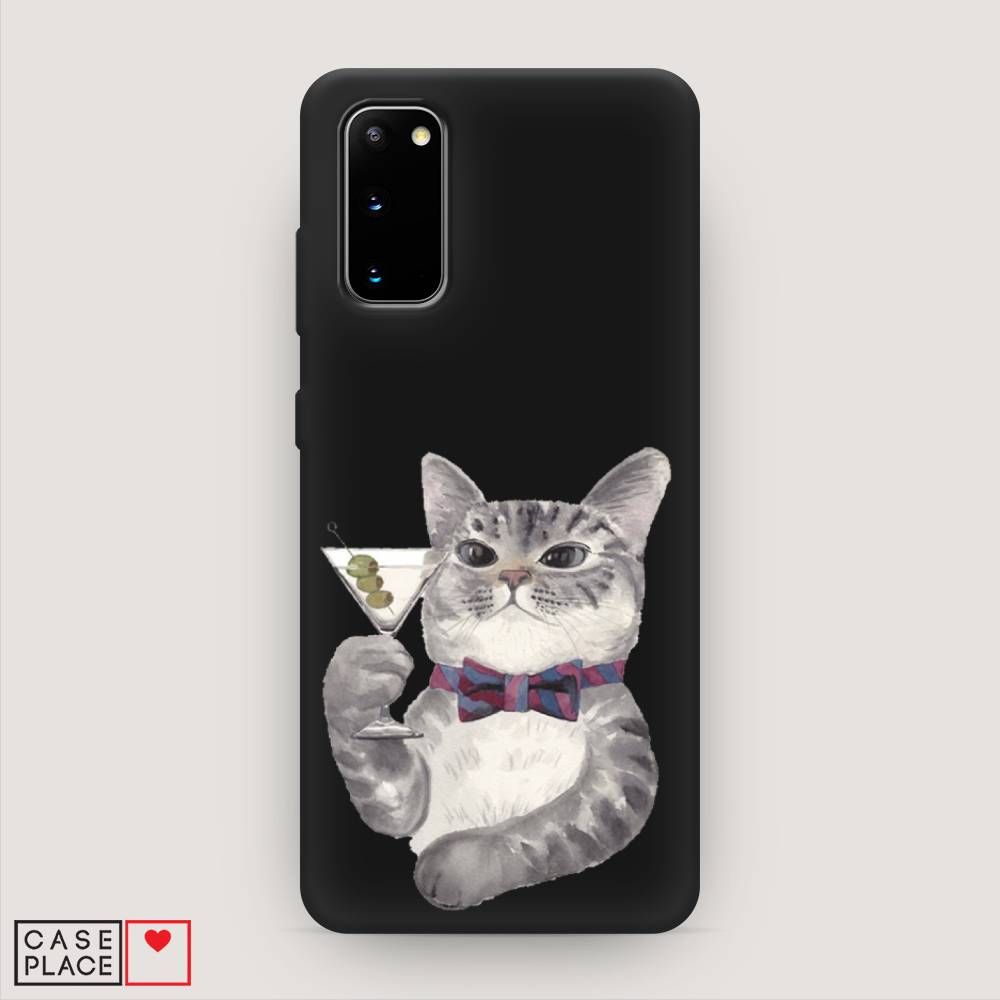 

Матовый силиконовый чехол "Кот джентльмен" на Samsung Galaxy S20, Кот джентльмен