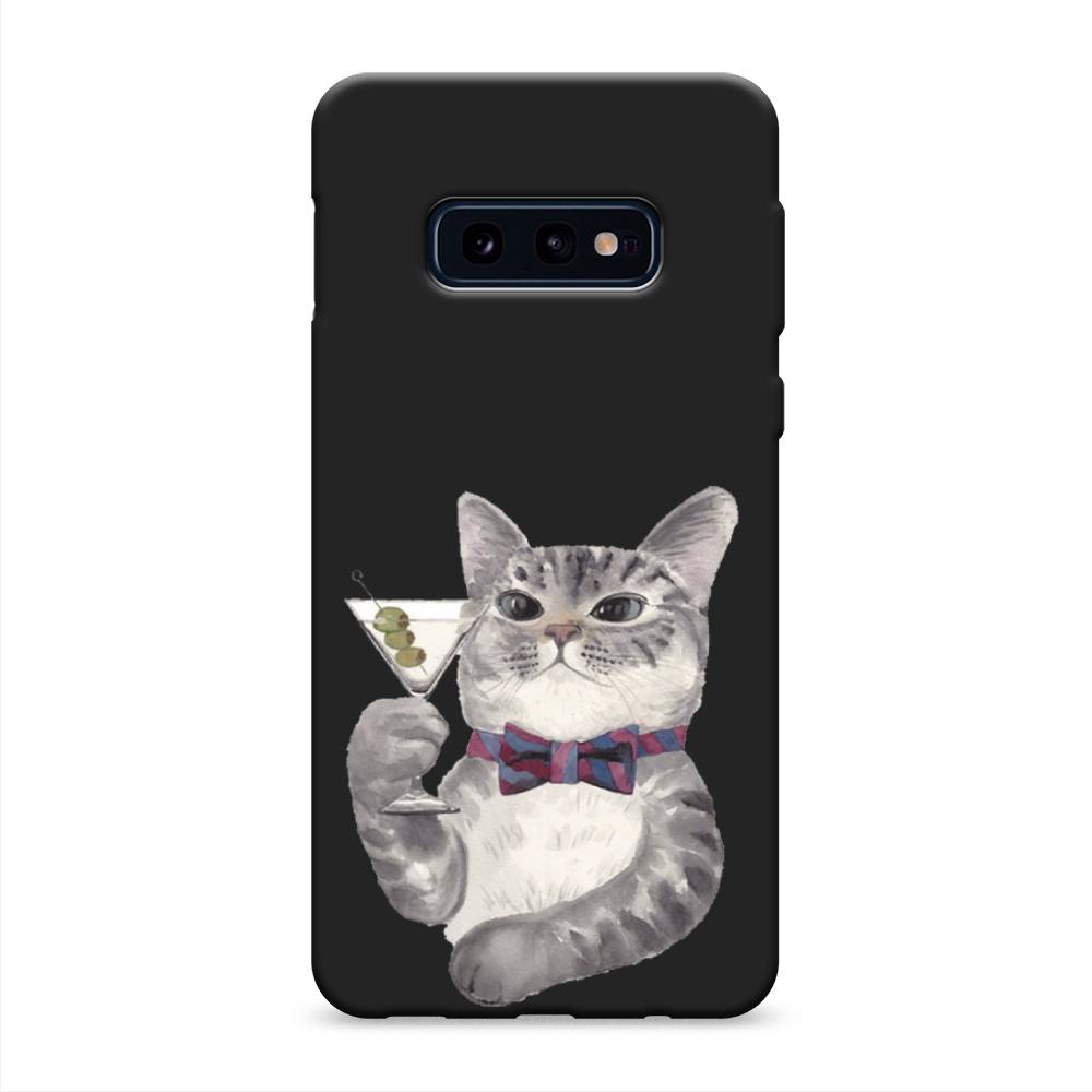 

Матовый силиконовый чехол "Кот джентльмен" на Samsung Galaxy S10E, Кот джентльмен