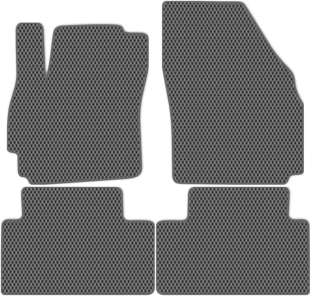 

Коврики ЭВА в салон для Mazda 5 (CR) 2004 - 2011, 4 шт. серый, темно-серый кант, 3403-S4NL-H