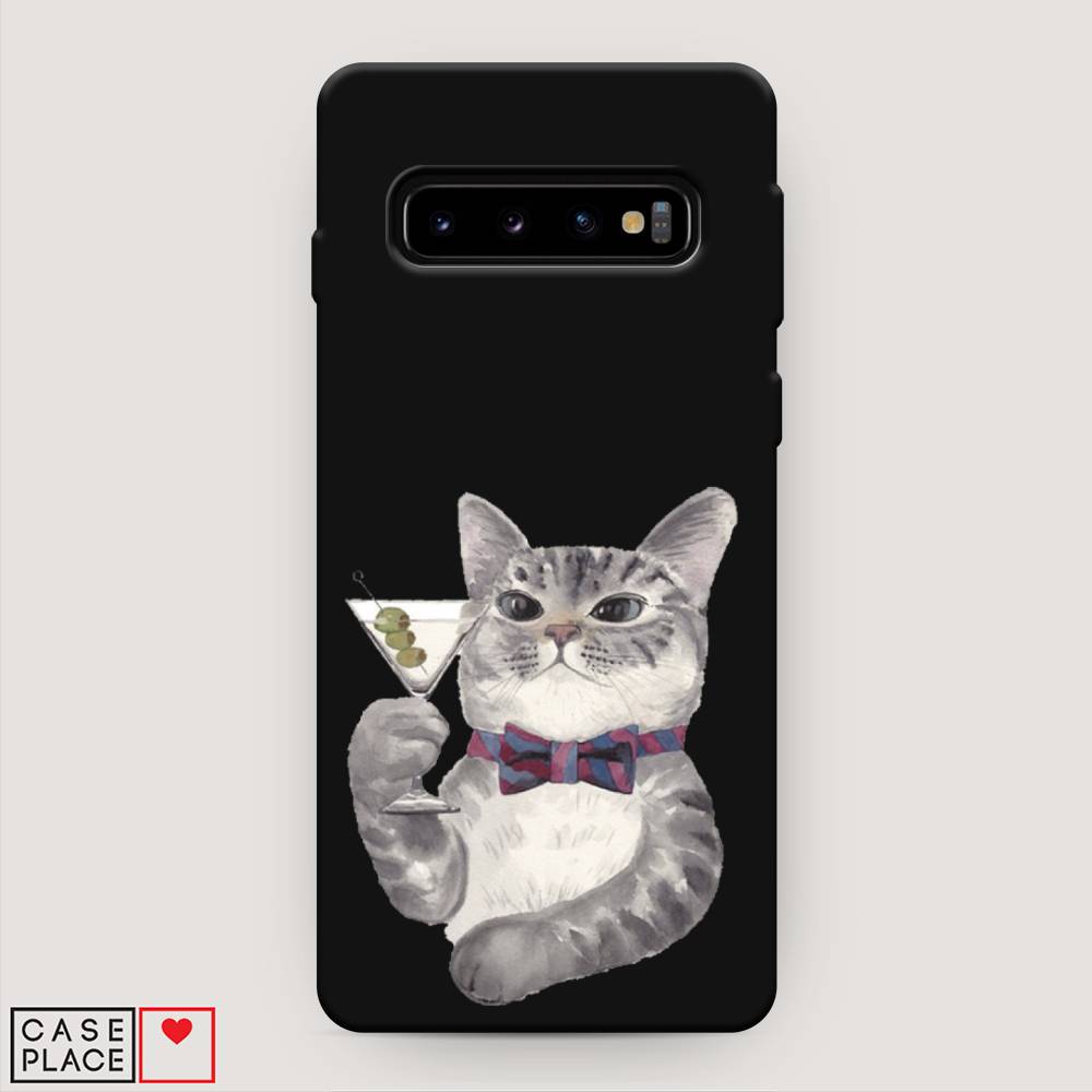 

Матовый силиконовый чехол "Кот джентльмен" на Samsung Galaxy S10 +, Кот джентльмен