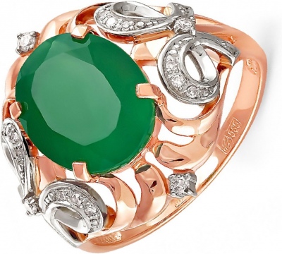 

Кольцо из красного золота с бриллиантом/ониксом р. 18,5 Kabarovsky 11-0732-1900, 11-0732-1900