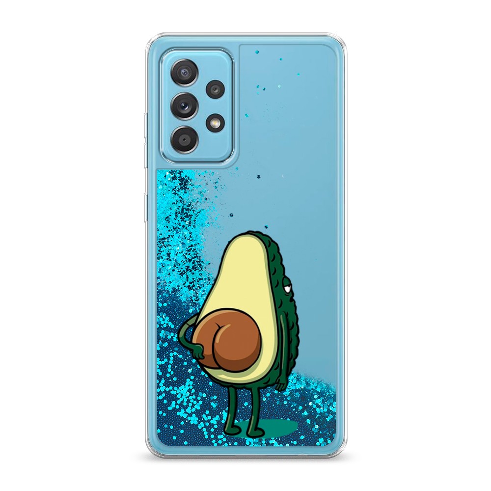 

Жидкий чехол с блестками "Попа авокадо" на Samsung Galaxy A52, 2102493-1