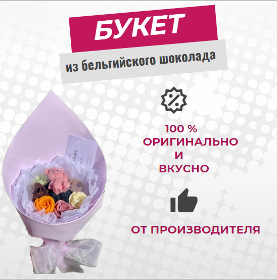 Шоколадные розы с мишкой ShokoTrendy в коробке, 200 г