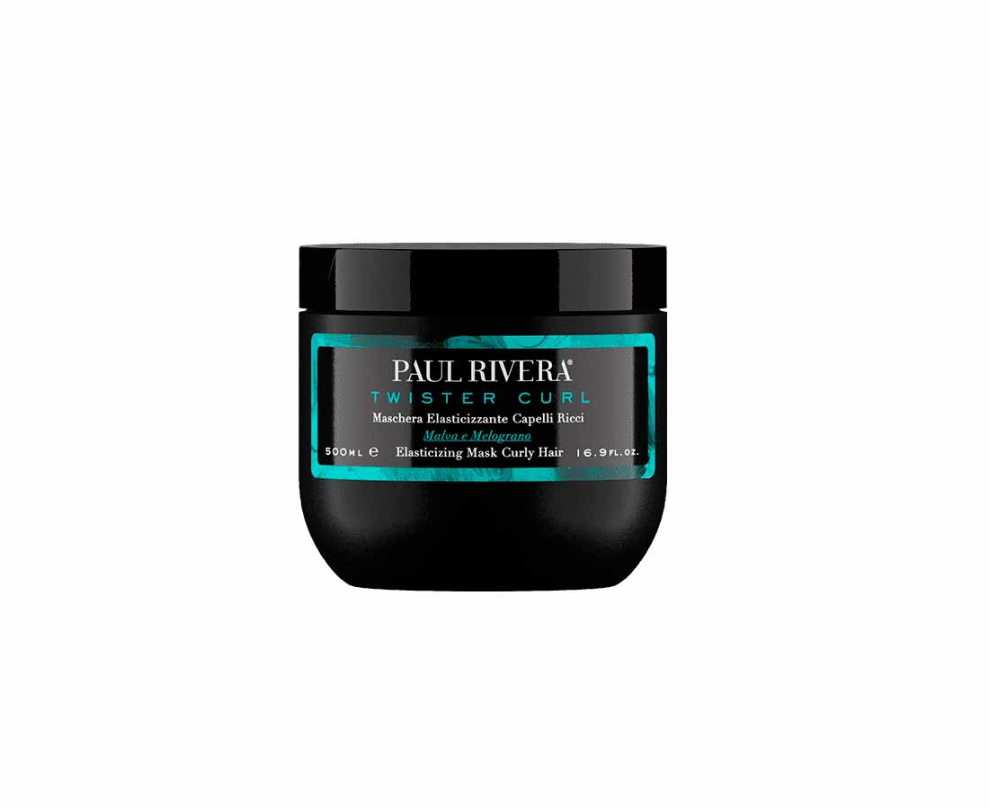 Маска с экстрактами мальвы и ганата PAUL RIVERA TWISTER CURL ELASTICIZING MASK 500 мл paul rivera спрей термозащитный hero heat protection spray 200 мл