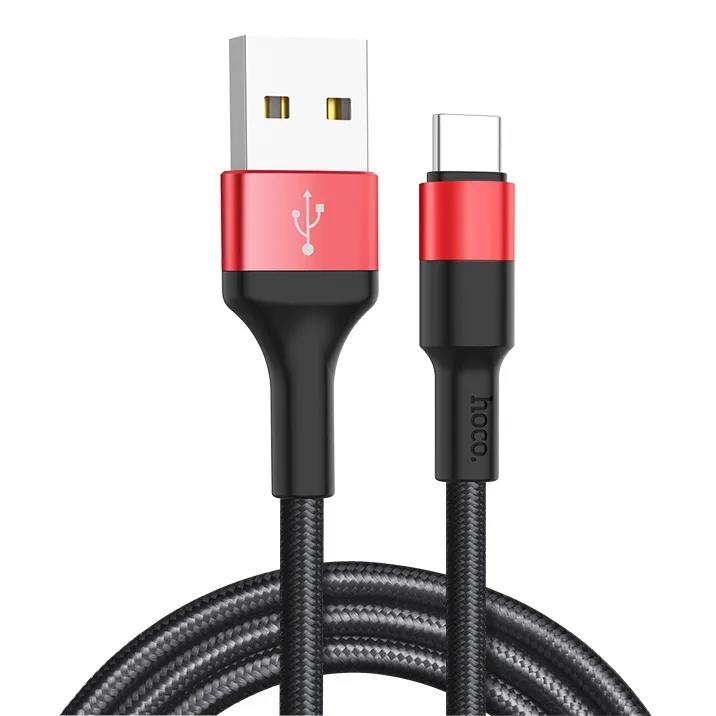 

Кабель USB HOCO USB-TYPE-C X26 XPRESS в оплетке, 1 м, черный/красный 012706