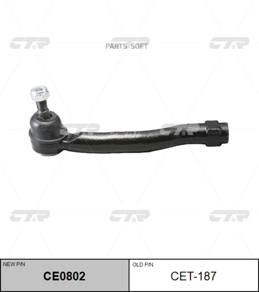 

CTR Наконечник рулевой левый TOYOTA ESTIMA ACR30 (старый арт. CET-187) CE0802, CE0802