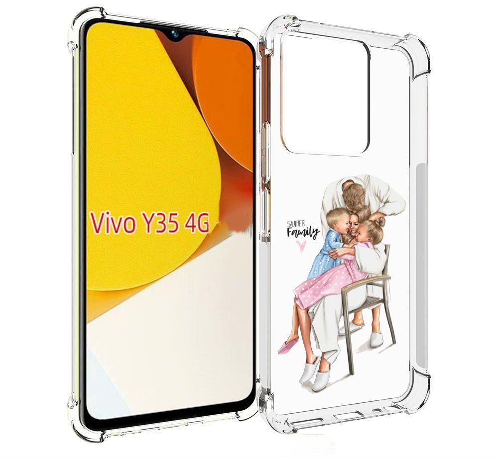 

Чехол MyPads Super-family для Vivo Y35 4G 2022 / Vivo Y22, Прозрачный, Tocco