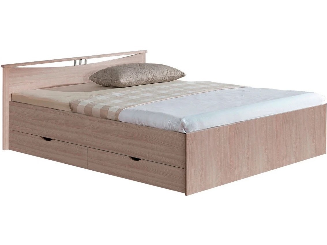 

Кровать Мелисса с одной спинкой и ящиками, 160 (Венге)