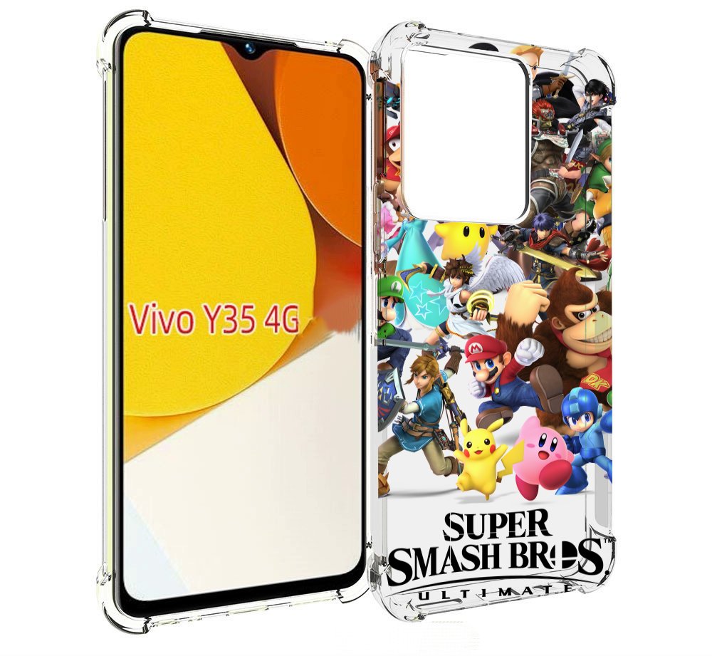 

Чехол MyPads Super Smash Bros для Vivo Y35 4G 2022 / Vivo Y22, Прозрачный, Tocco