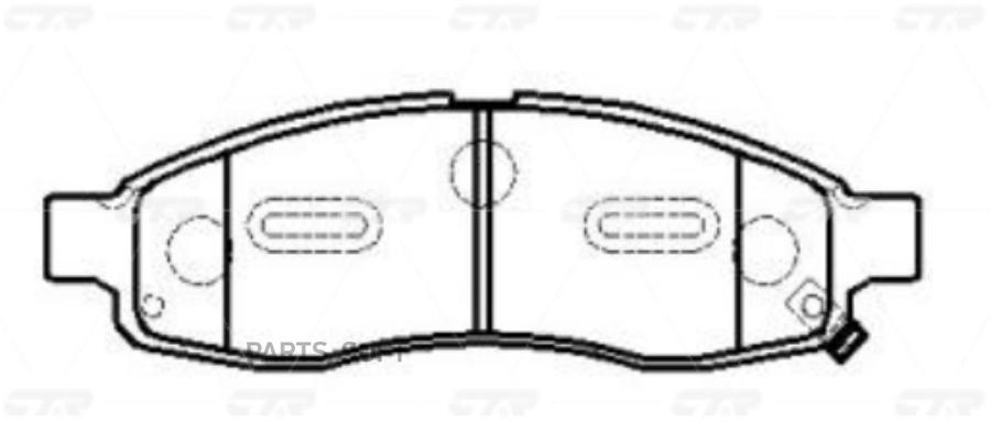 

Колодки тормозные дисковые (старый CKN-13) GK0728 CTR, GK0728