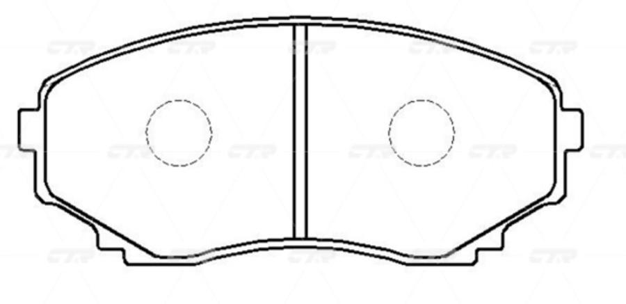 

Тормозные колодки Ctr дисковые GK0704, GK0704