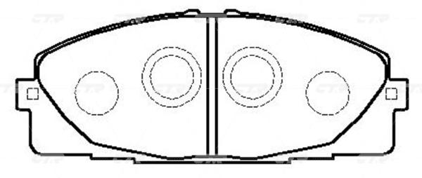 

Колодки тормозные LEXUS 15- передн. CTR GK1172, GK1172