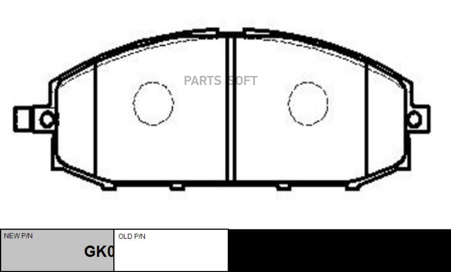 

Колодки тормозные INFINITI 15- передн. CTR GK0829, GK0829