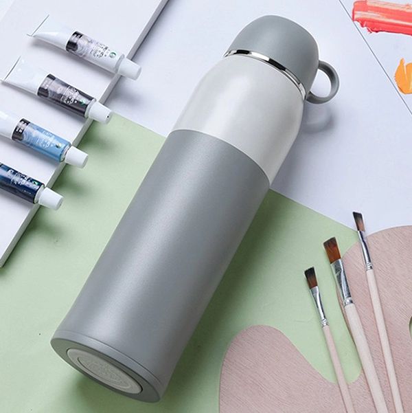 Термос Funjia Home Simple And Portable Insulation Cup 600 ml QJBWB-09 (серый)