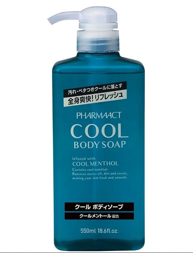 Жидкое мыло для тела Pharmaact с охлаждающим и освежающим эффектом, 550мл