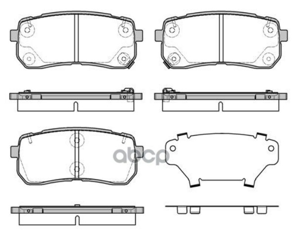 

1288.12_колодки Дисковые Задние! Kia Sorento 13> Remsa арт. 128812