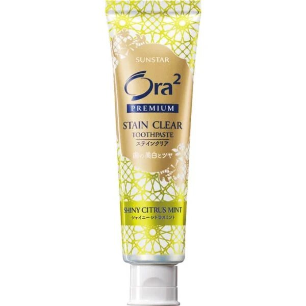 Отбеливающая зубная паста SUNSTAR Ora2 Premium с цитрусово-мятным вкусом, 100г зубная паста премиум sunstar ora2 лаванда и мята 100 гр