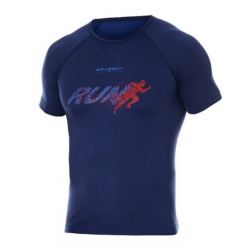 фото Термобелье brubeck футболка мужская короткий рукав running air pro синий m