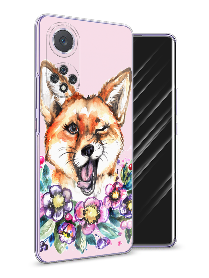 

Чехол Awog на Huawei Nova 9 "Подмигивающая лиса", Оранжевый, 6106150-10