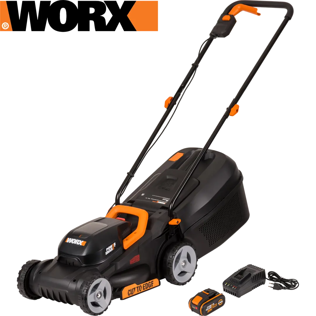 Газонокосилка аккумуляторная Worx WG730E 20 В 30 см с АКБ и ЗУ