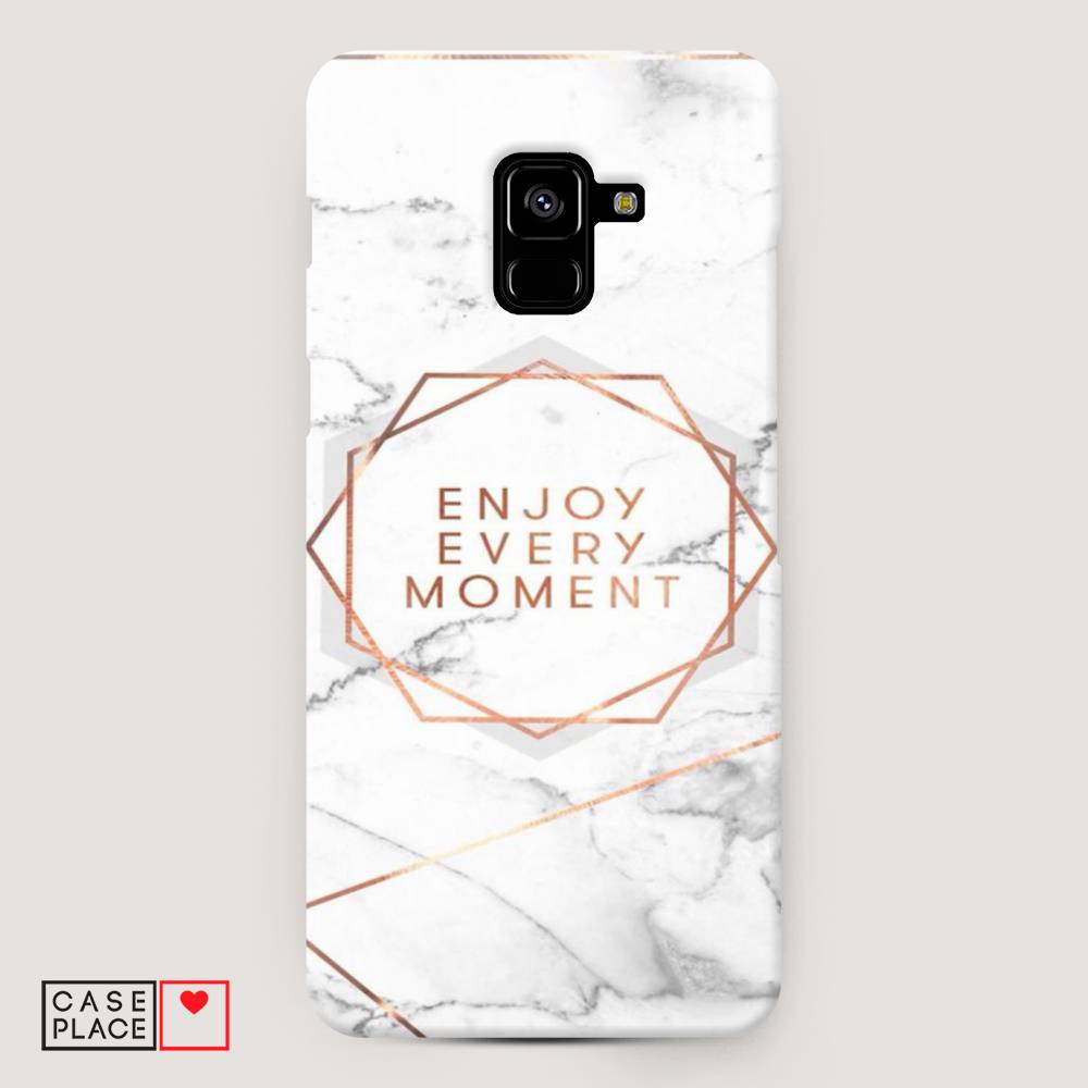 

Чехол Awog "Enjoy every moment мрамор" для Samsung Galaxy A8 +