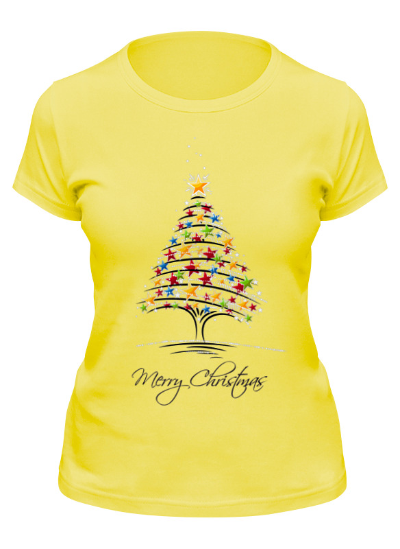 

Футболка женская Printio Merrychristmas желтая 2XL, Желтый, Merrychristmas