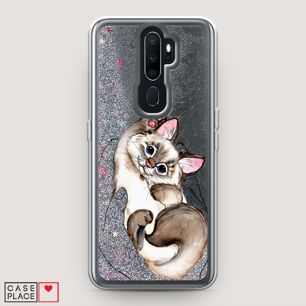 

Чехол Awog на Oppo A9 (2020) "Котенок в ладошках", Разноцветный, 251991-1